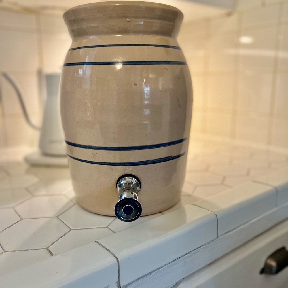 Vintage Marshall Pottery Beverage Crock